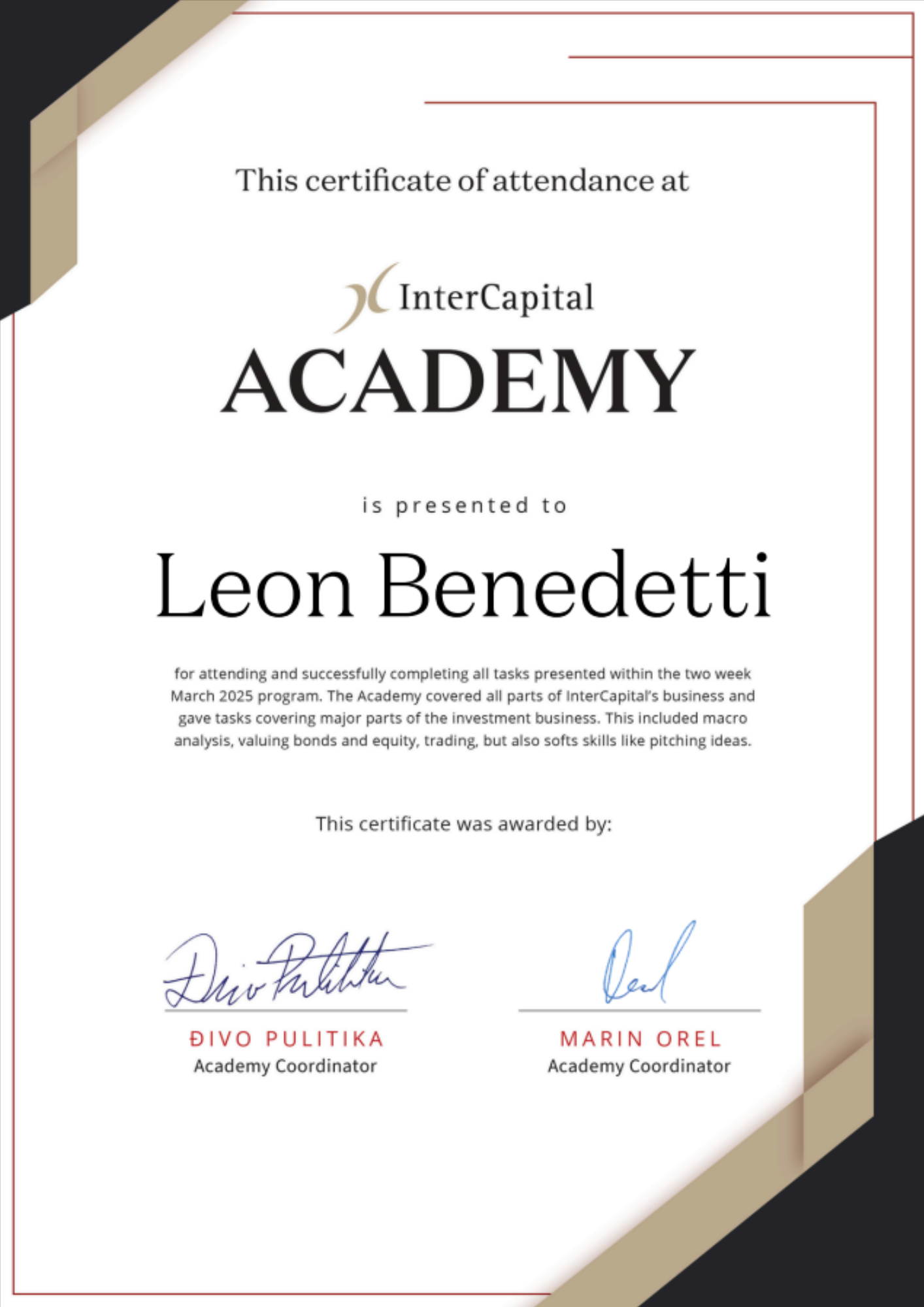 InterCapital ACADEMY